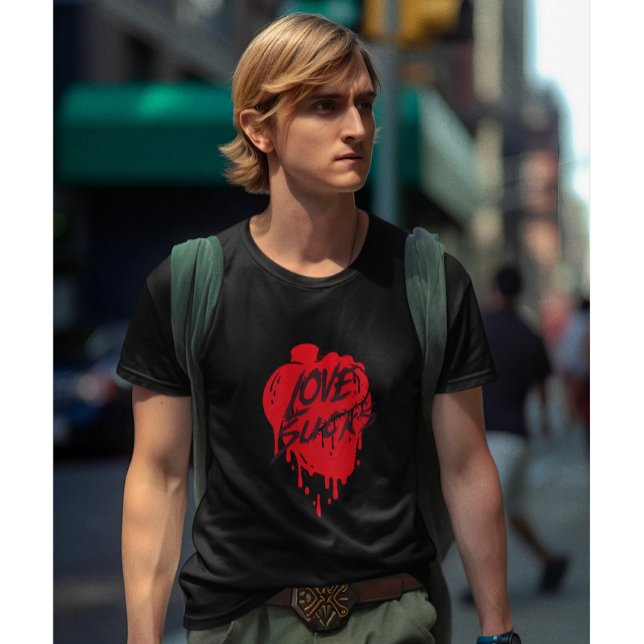 Camiseta Amor é uma merda, Design moderno anti-Valentim (Criador carregado)