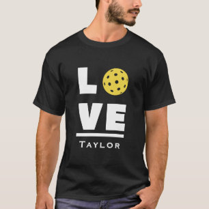 Camiseta Amor E Viva Pickleball Fã De Esportes Personalizad