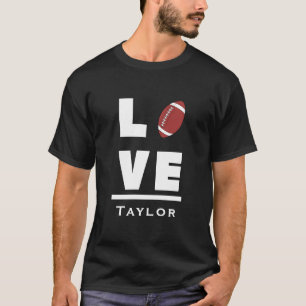 Camiseta Amor E Viver Fã De Futebol Americano