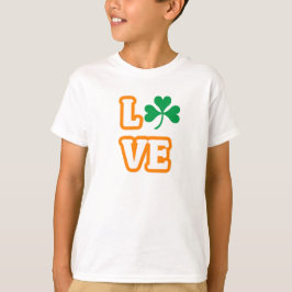 Camiseta "AMOR" (EDIÇÃO DE SAINT PATRICK) Crianças