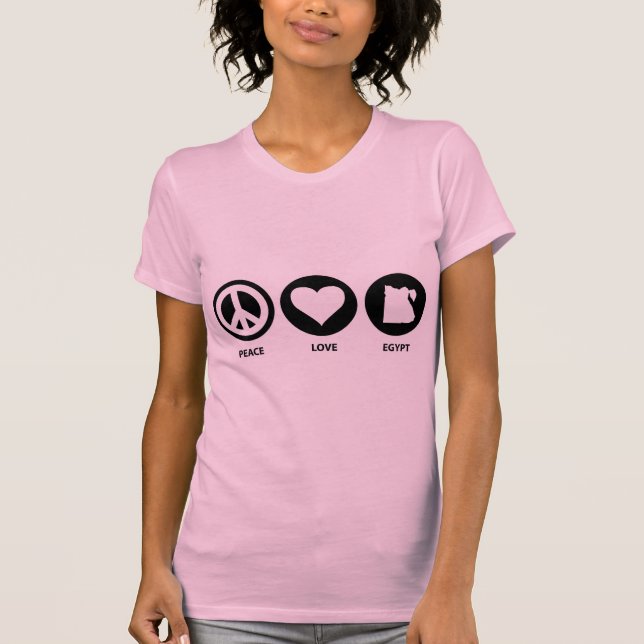 Camiseta Amor Egipto da paz (Frente)