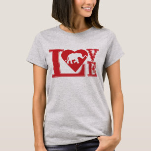 Camiseta amor elefante