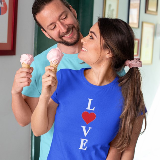 Camiseta AMOR Elegante Minimalista Moderno (Criador carregado)