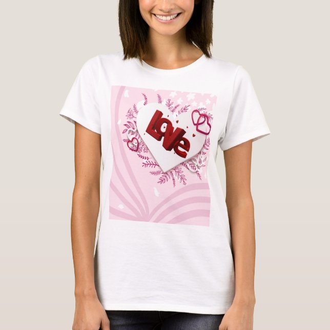 Camiseta Amor em 3D (Frente)