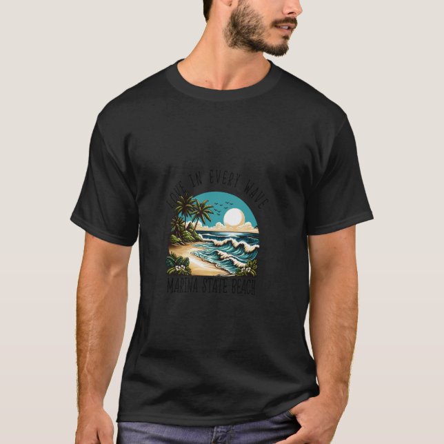 Camiseta Amor em cada onda - Marina State Beach (Frente)