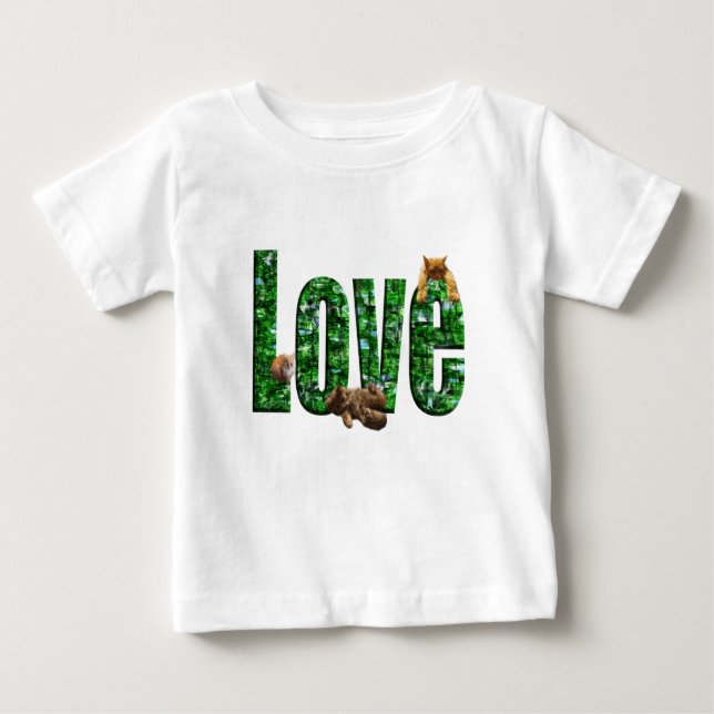 Camiseta Amor em Qualquer Renda: Gatinhos Brincando no Amor (Frente)
