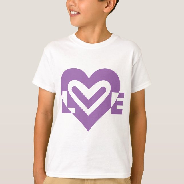 Camiseta Amor em Roxo (Frente)