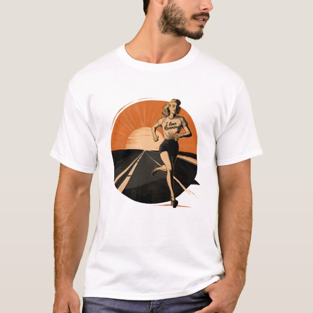 Camiseta Amor Energético: Correndo (Frente)