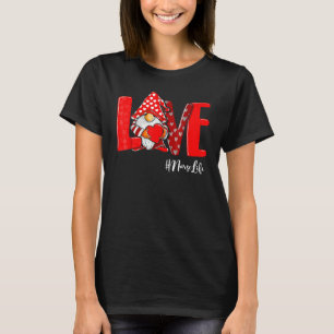 Camiseta Amor Enfermeira do estetoscópioVida dos namorados 