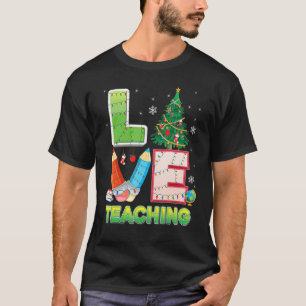 Camiseta Amor Ensino Árvore de Natal Professor Aluno Suor