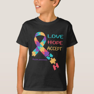 Camiseta Amor Esperança Aceitar Legal Autista Seja Gentil C