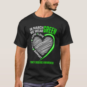 Camiseta Amor Esperança Marcha de Fé Vestimos Doença Renal 