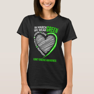 Camiseta Amor Esperança Marcha de Fé Vestimos Doença Renal