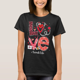 Camiseta AMOR Estetoscópio Cardíaco Esmaga A Vida Enferme