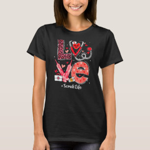 Camiseta Amor Estetoscópio Cardíaco Esmaga A Vida Enferme