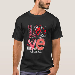 Camiseta Amor Estetoscópio Cardíaco Esmaga A Vida Enfermeir