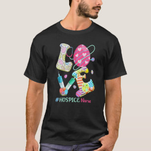 Camiseta Amor Estetoscópio Enfermeira Hospice Bunny Páscoa