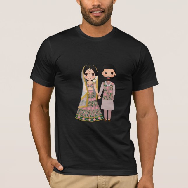 Camiseta Amor Eterno: Abraçar Silhueta Casal" (Frente)