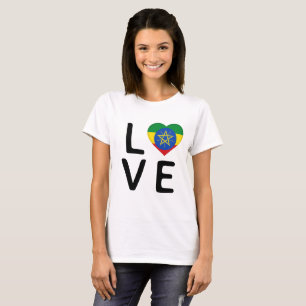 Camiseta Amor - Etiópia Flag