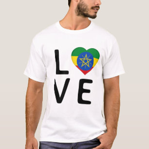 Camiseta Amor - Etiópia Flag