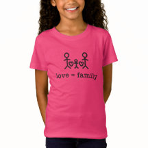 Amor = Família, Camisa-T da Menina