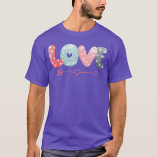 Camiseta amor família fofa