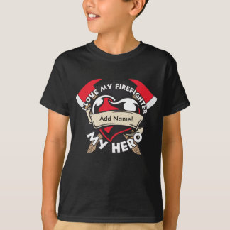 Camiseta Amor feito sob encomenda meu sapador-bombeiro