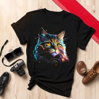 Camiseta Amor Felino De Gato Artístico