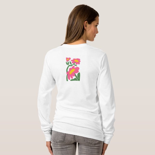 Camiseta Amor Flor (Parte Traseira Completa)