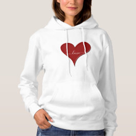 Camiseta AMOR | Fonte do Script Red Heart