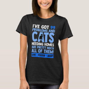Camiseta Amor Foster Adotar Gato De Salvamento Animal Adoçã