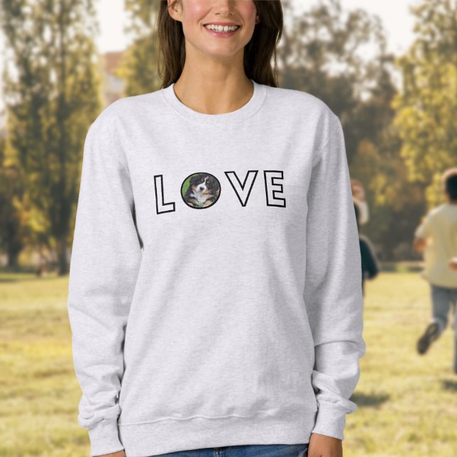 Camiseta AMOR Foto Personalizada Cachorro Mãe (Criador carregado)