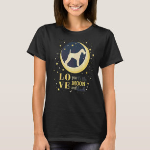 Camiseta Amor Fox Terrier Dog Até A Lua