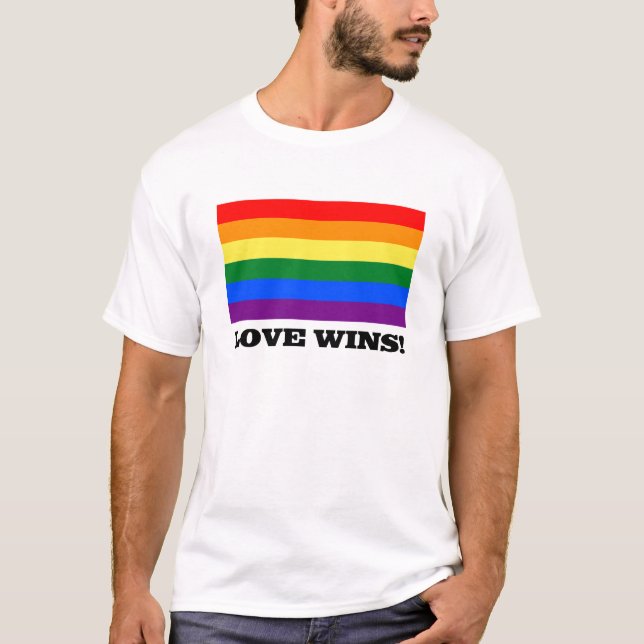 Camiseta Amor ganha arco-íris (Frente)