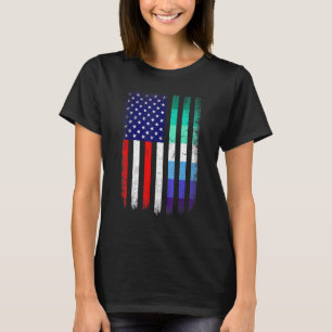 Camiseta Amor ganha Gay Homens Orgulham-Nos Bandeira Americ