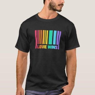 Camiseta Amor ganha Gay LGBT Orgulho lésbico Rainbow Flag P