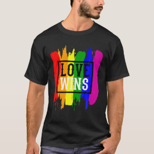 Camiseta AMOR GANHA Orgulho LGBT Mês LGBTQ Lésbica Mãe