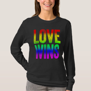 Camiseta Amor ganha Rainbow Lésbica Orgulho gay Rainbow LGB