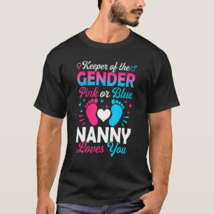 Camiseta Amor Gênero Revela Chá Rosa Ou Azul Ama Nanny