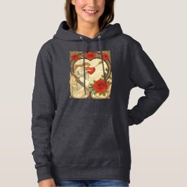 Camiseta Amor, Gentilmente Segurado Arte Antiga Romântica N