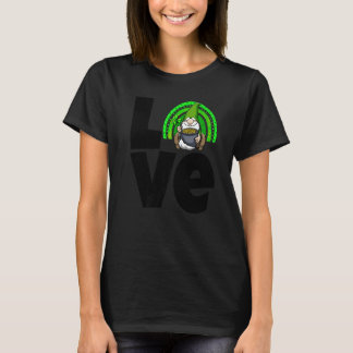 Camiseta Amor Gnome Rainbow Women St Patricicks Love