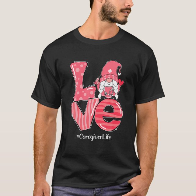 Camiseta Amor Gnomo Caçador Vida Engraçado Mat Dia de os na (Frente)