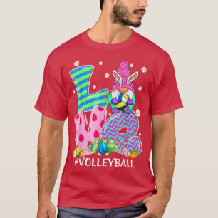 Camiseta Amor Gnomo Jogador de Voleibol Gnomo Lover Eas