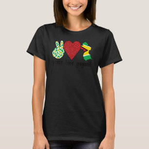 Camiseta Amor Guiana Orgulhosa Bandeira Guianense Raízes da