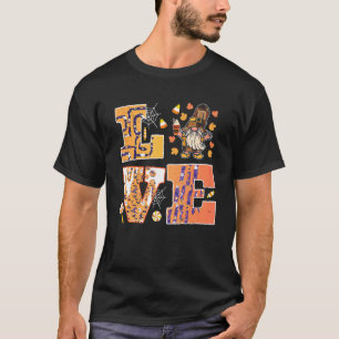 Camiseta Amor Halloween Gnomo Creme Comeu Fantasmas