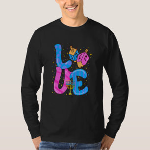 Camiseta Amor Hanukkah Dreidel Happy Chanukkah Costume Jewi