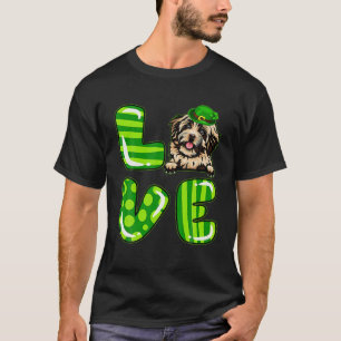Camiseta Amor Havanês Lucky Clover Shamrock Rua Patrick's D