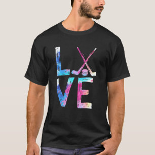 Camiseta Amor Hockey Meninas De Hóquei No Gelo Hóquei No Ge