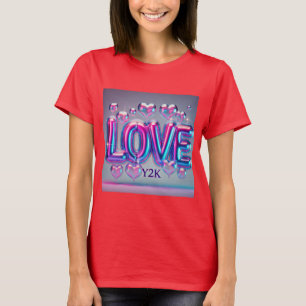 Camiseta Amor Holográfico Y2K Futuro