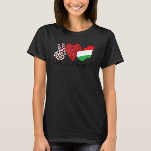 Camiseta Amor Hungria Orgulhosa Bandeira Húngara Raízes Hún